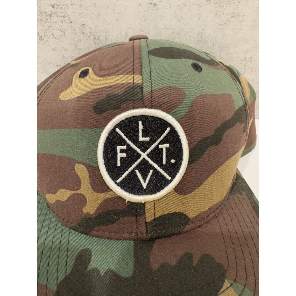 LVFT Hat Cap Live Fit Snapback Army Camouflage Green Camo  Embroidered